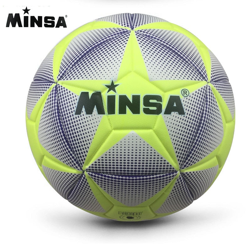 New Brand  MINSA High Quality Size 5 PU Soccer Ball Football Ball for Match Training Balls  futbol voetbal bola