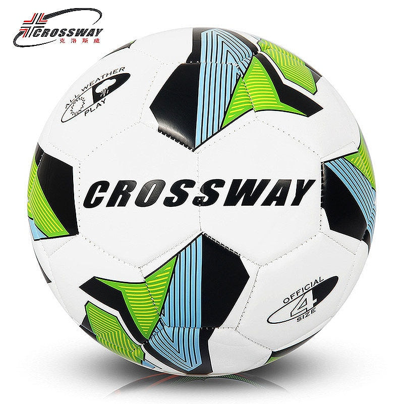 CROSSWAY Brand Soccer Ball Football Ball Size 4 Official Anti-slip PU Slip-Resistant Standard Match Training Champions Football