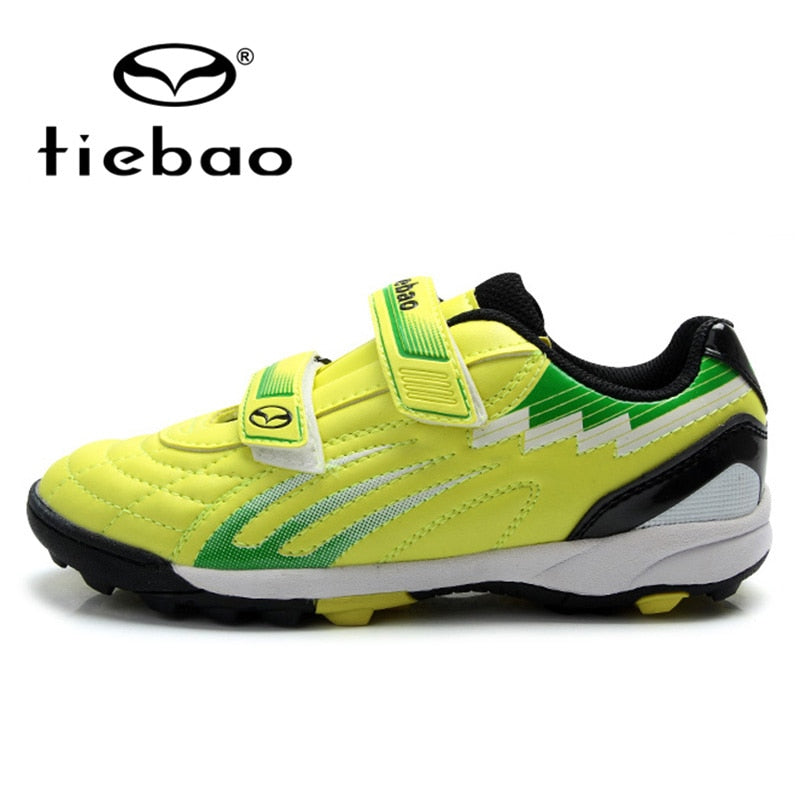 TIEBAO Outdoor Soccer Shoes Children Training Shoes Sneakers Kids Teenagers TF Turf Sole Football Boots EU28-38 Parent-Kid Shoes