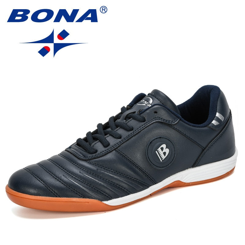 BONA 2019 New Designers Men's Outdoor Soccer Shoes Leather Football Boots Man Training Sports Sneakers Shoes Male Comfortable