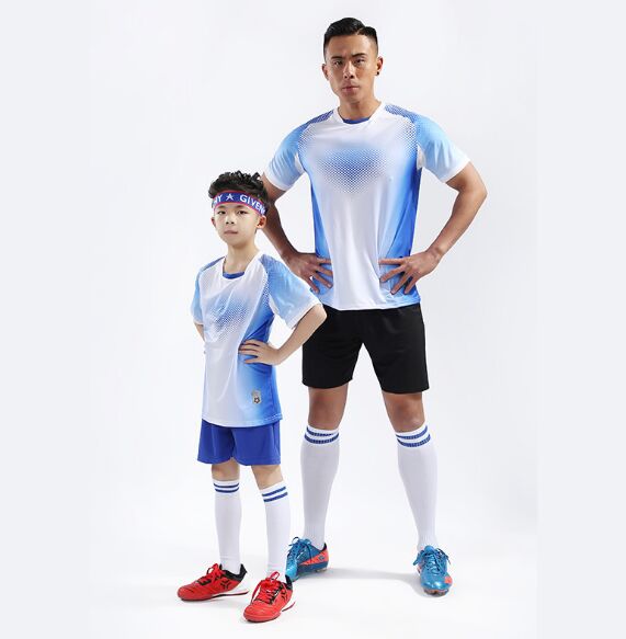 2018 New Kids Adult personality Soccer Jersey Set survetement Football Kit Men child Futbol Training Uniforms set De Foot shorts