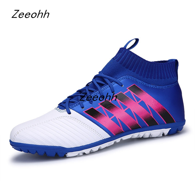 Man Football Boots Outdoor Turf Athletic Soccer Shoes 2019 New Big Size 35-44 High Top Football Cleats Training Sneakers Men