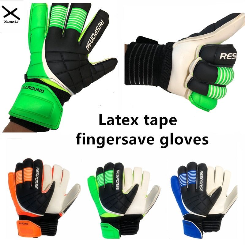 Children Adult Football Fans Goalkeeper Gloves Non-slip Foaming Soccer Gloves Suitable for 7-15 Age Boys Goalie Gloves