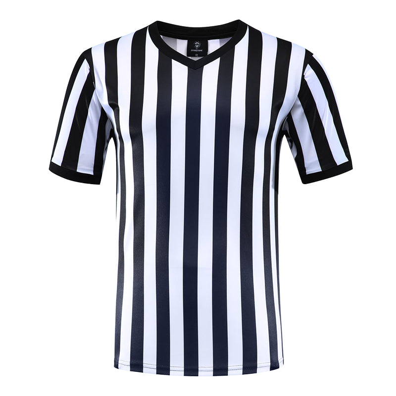2020 New V Neck Soccer Referee Uniform Football Sports T-Short Sleeve Breathable Training Jersey