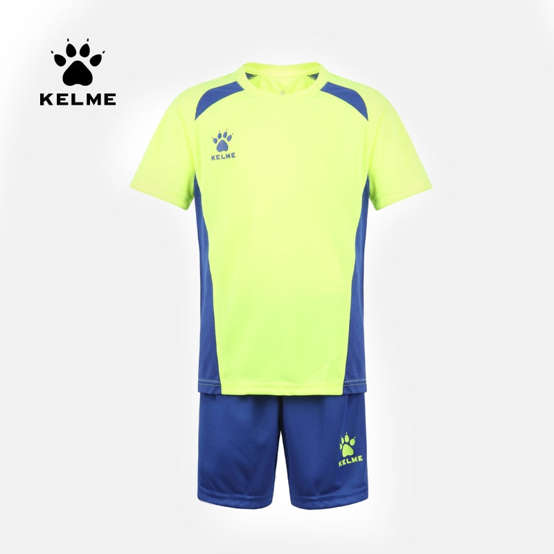 KELME Children Soccer Sets Boys Football Jerseys Clothing Set 2pcs Sportswear Suit For Kids Uniforms Survetement Sports K15Z251