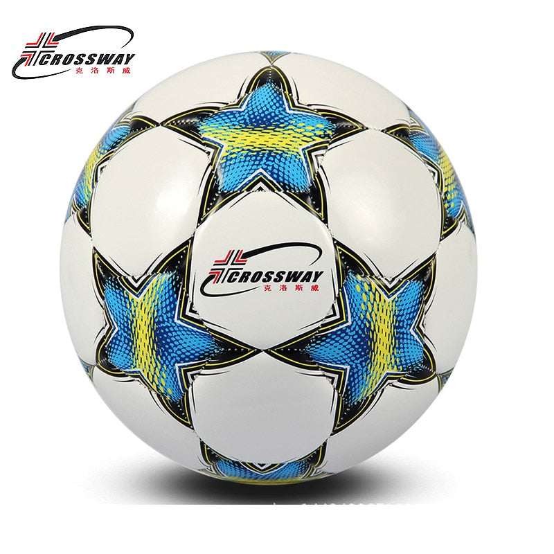 CROSSWAY Brand Football Ball Soccer Ball Size 5 Official Anti-slip PU Slip-Resistant Standard Match Training Champions Football