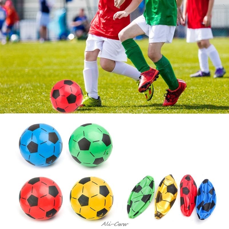 Children Soccer Ball Kid Gift Training Inflatable Football 20cm Elastic Balls